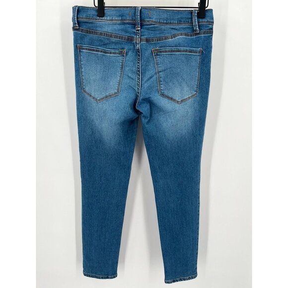 Free People High Rise Stretch Skinny Jeans Light Blue Wash Size 28 - Picture 7 of 12
